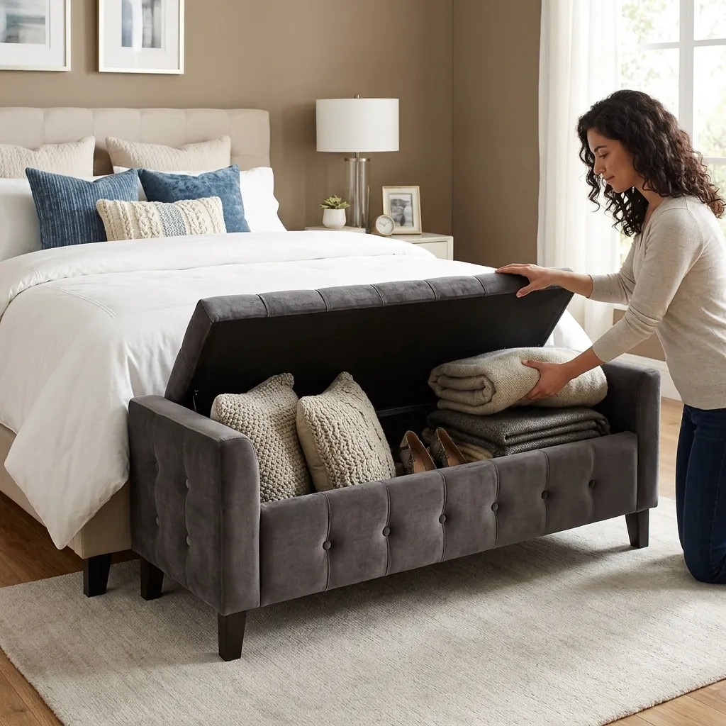 Benches with Deep Interior Storage