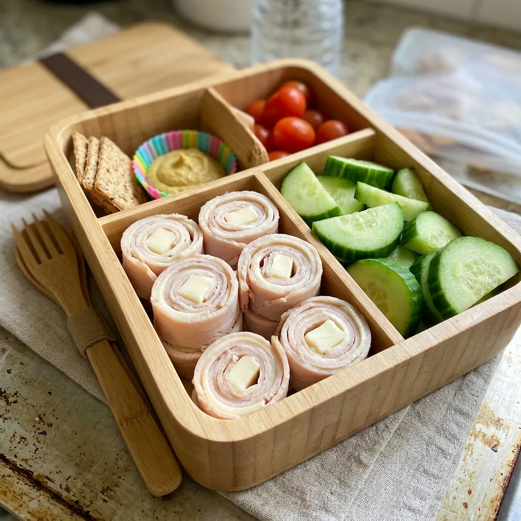 Bento-Style Turkey and Cheese Roll-Ups
