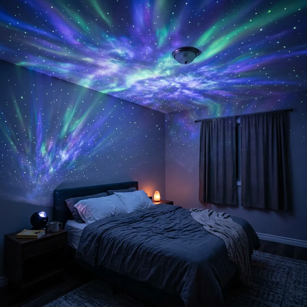 Celestial Glow with Projector Lighting