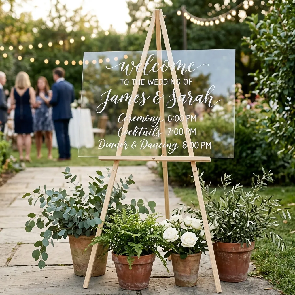 Chic Acrylic Signage Displays