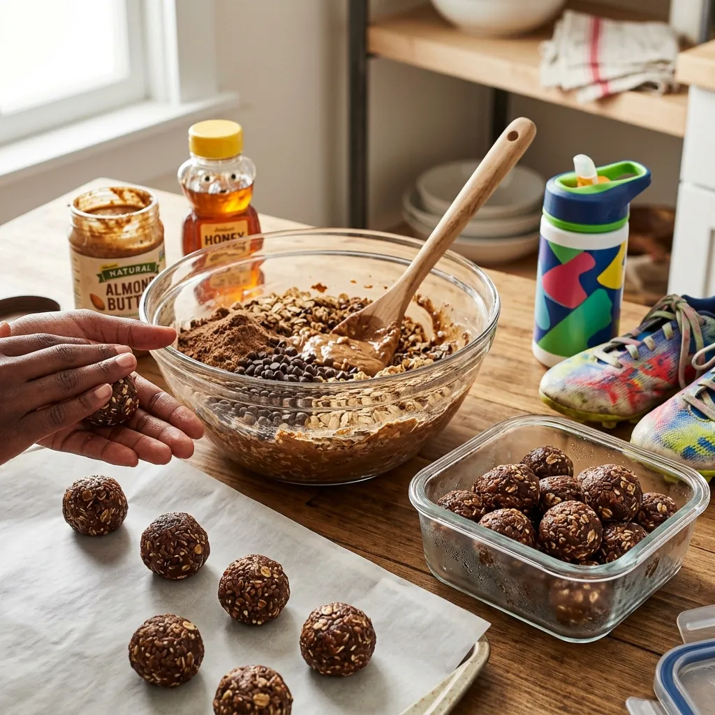 Chocolate Protein No-Bake Energy Bites