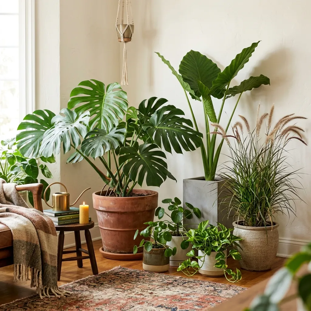 Cozy Botanical Nooks with Statement Plants