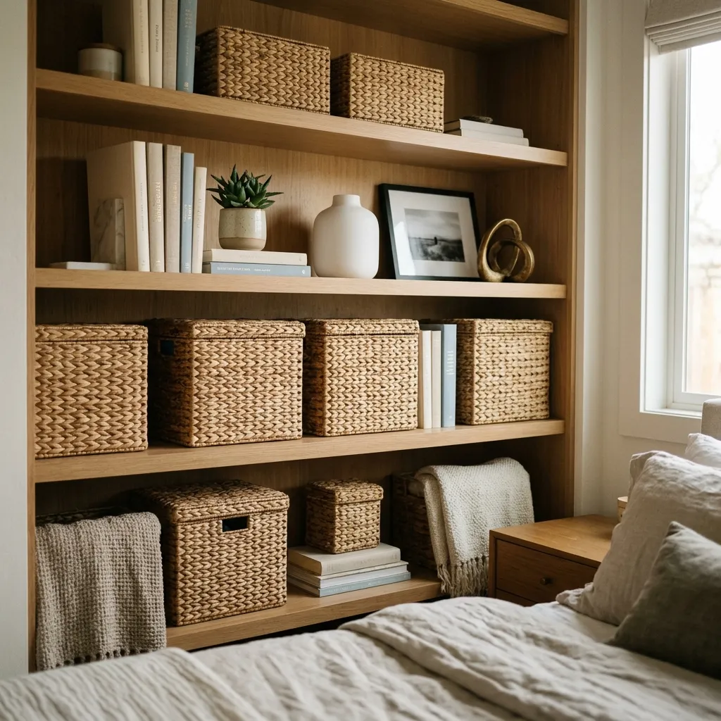 Custom Built-Ins Around the Headboard
