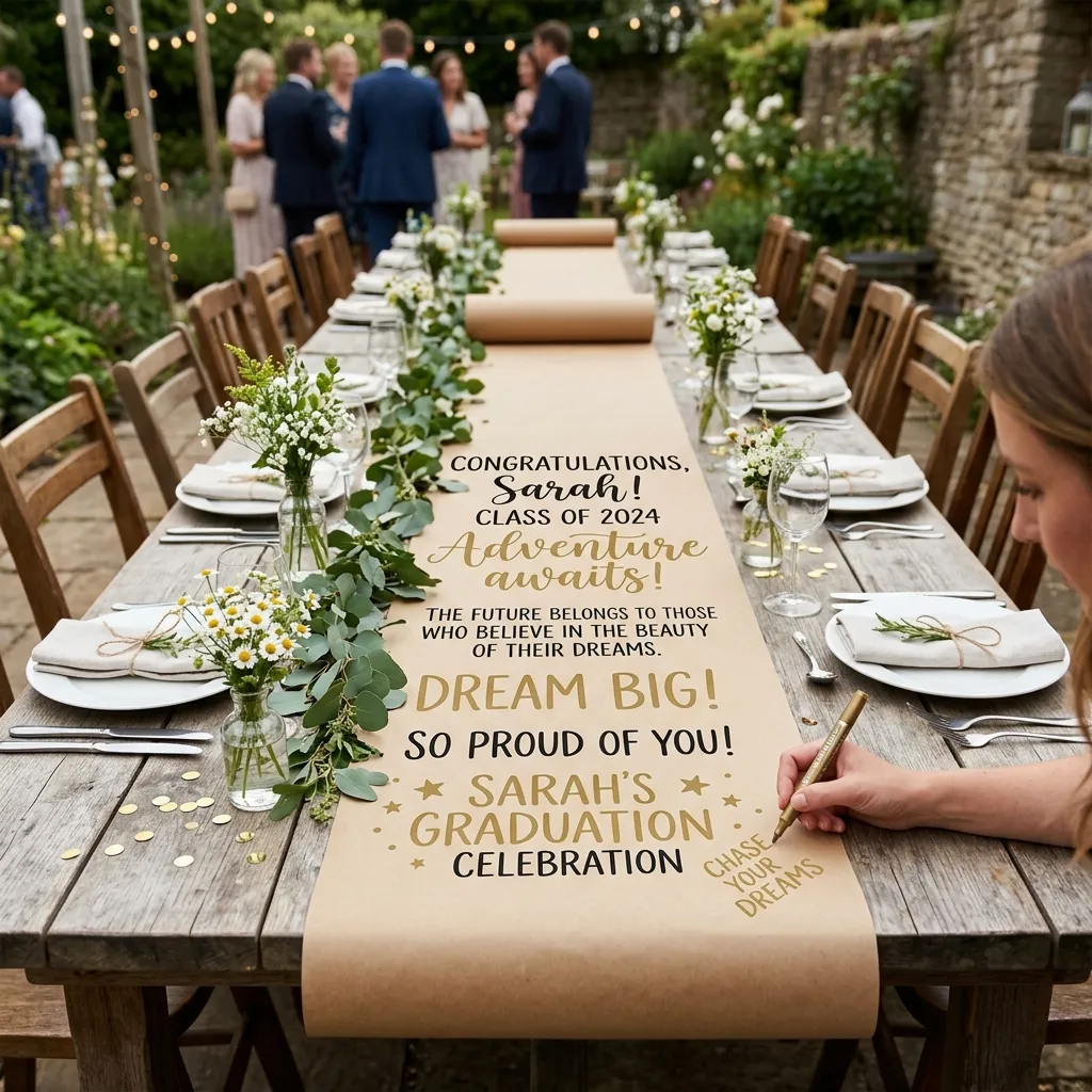 Custom Kraft Paper Table Runners