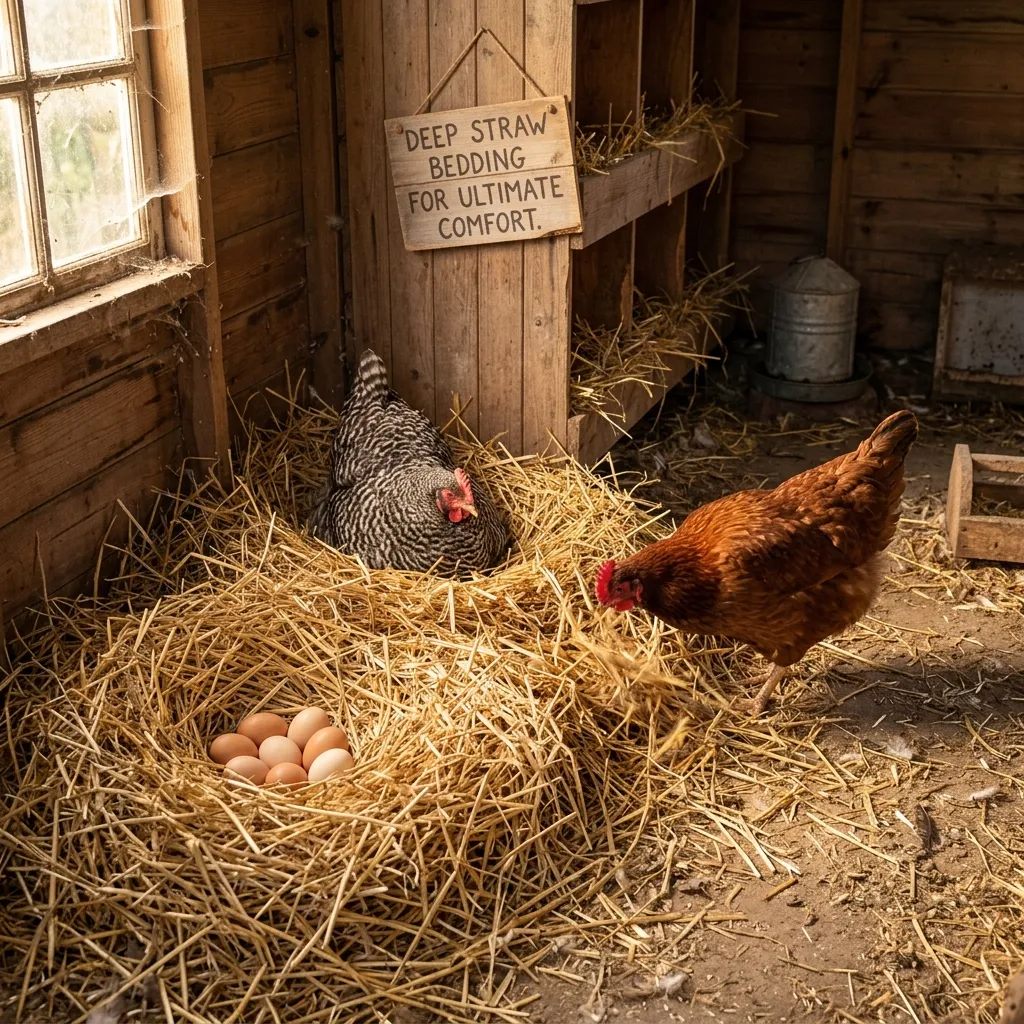 Deep Straw Bedding for Ultimate Comfort