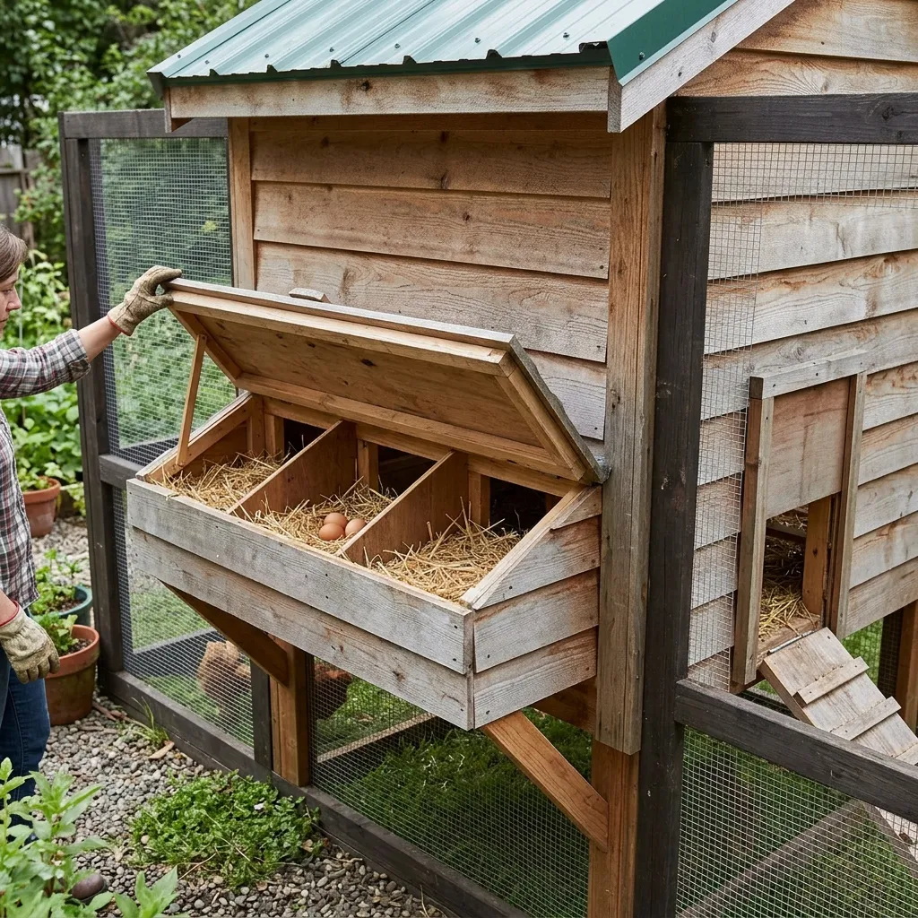Drop-Down Cantilevered Nesting Boxes