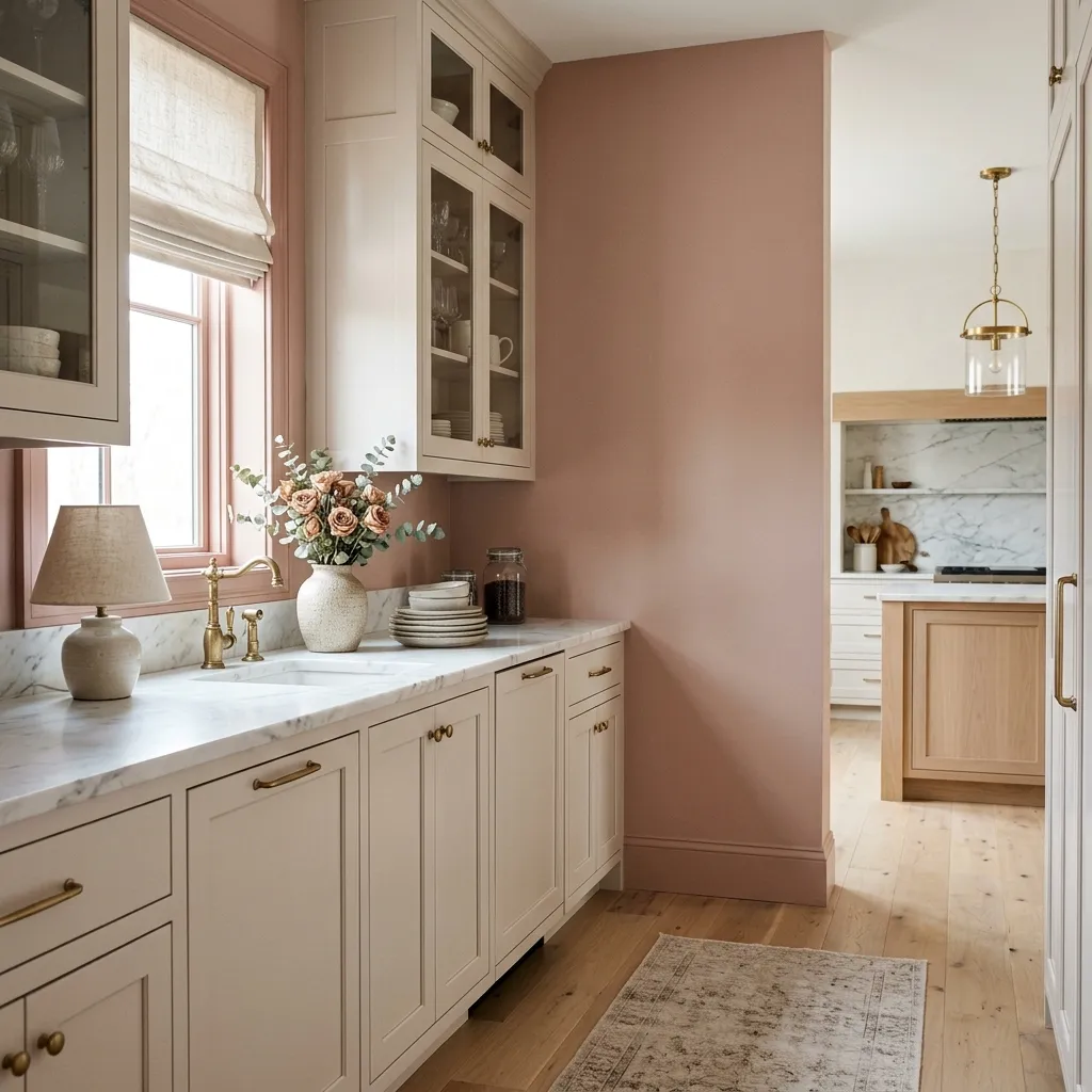 Dusty Blush and Warm Rose