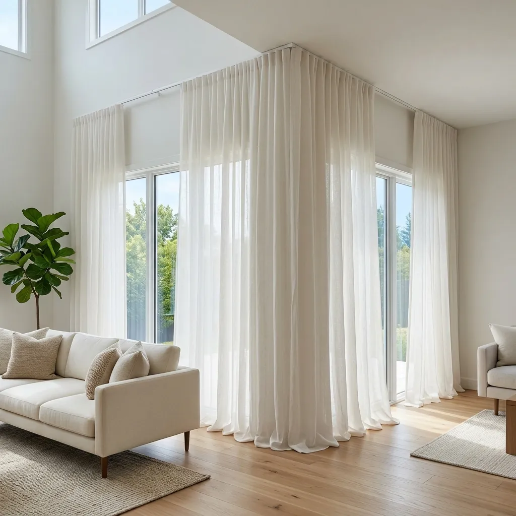 Floor-to-Ceiling Sheer Curtains