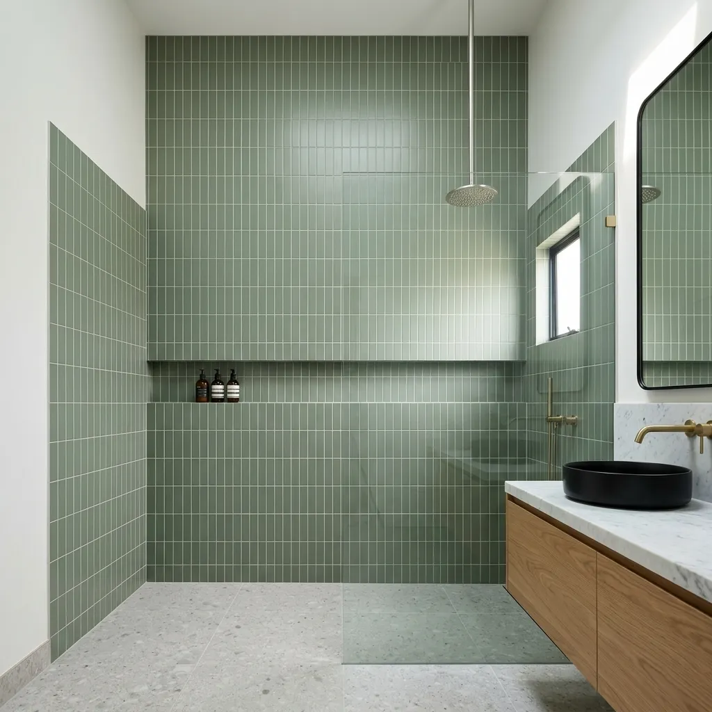 Floor-to-Ceiling Vertical Tiling