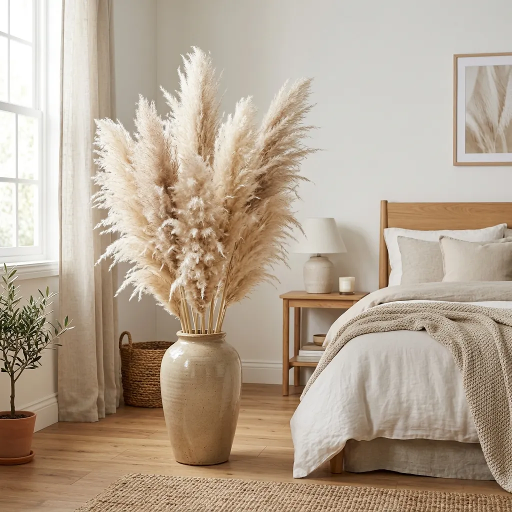 Fluffy Dried Pampas Grass