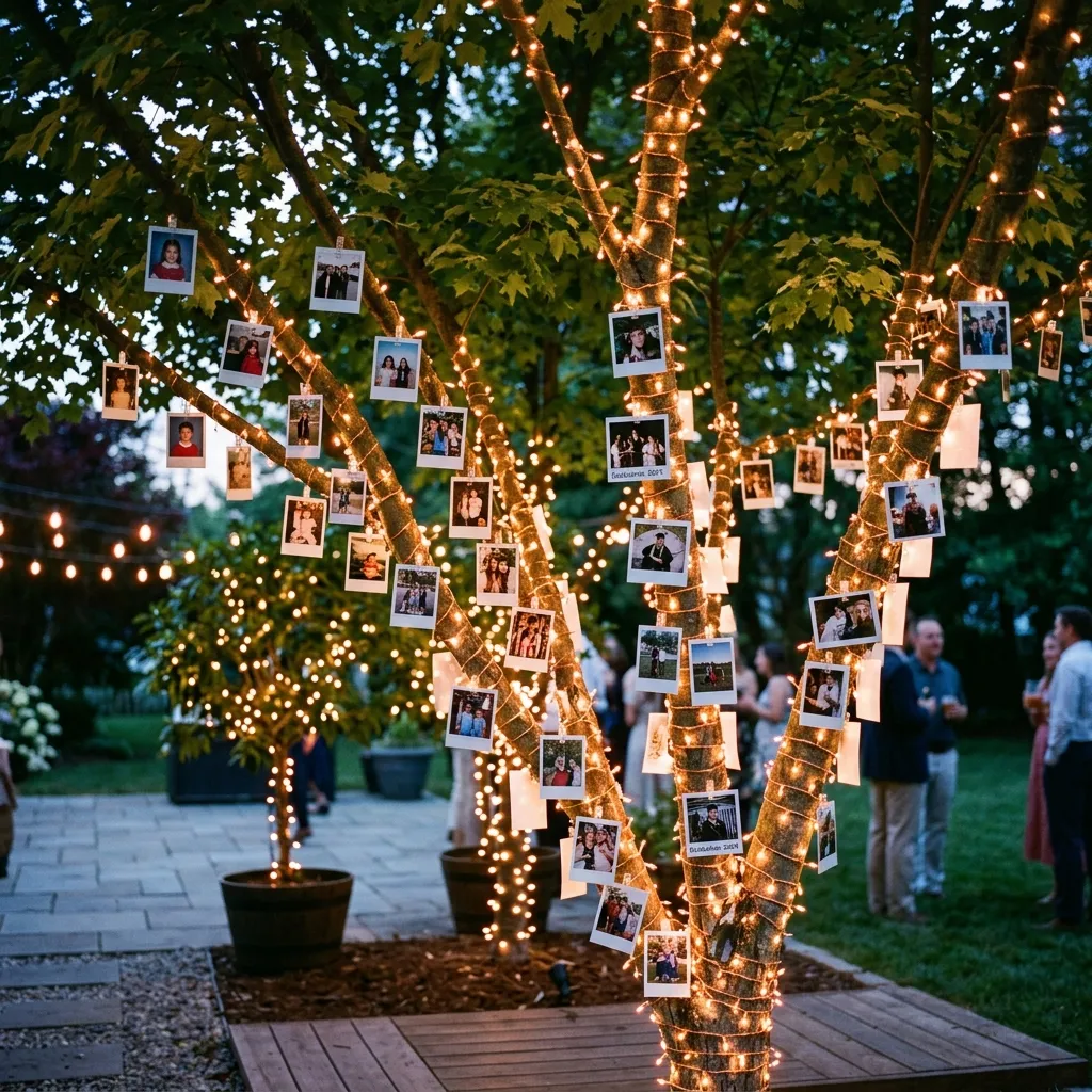 Glowing Fairy Light Memory Trees