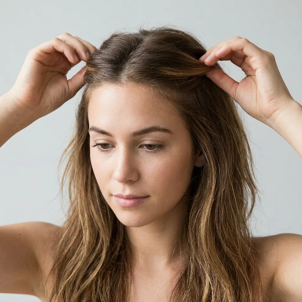 Half-Up Wrapped Top Knot
