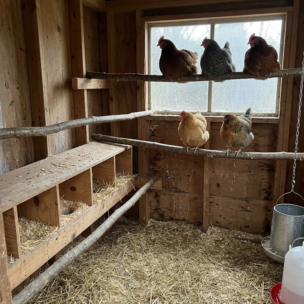 High-Low Off-Set Roosting Bars