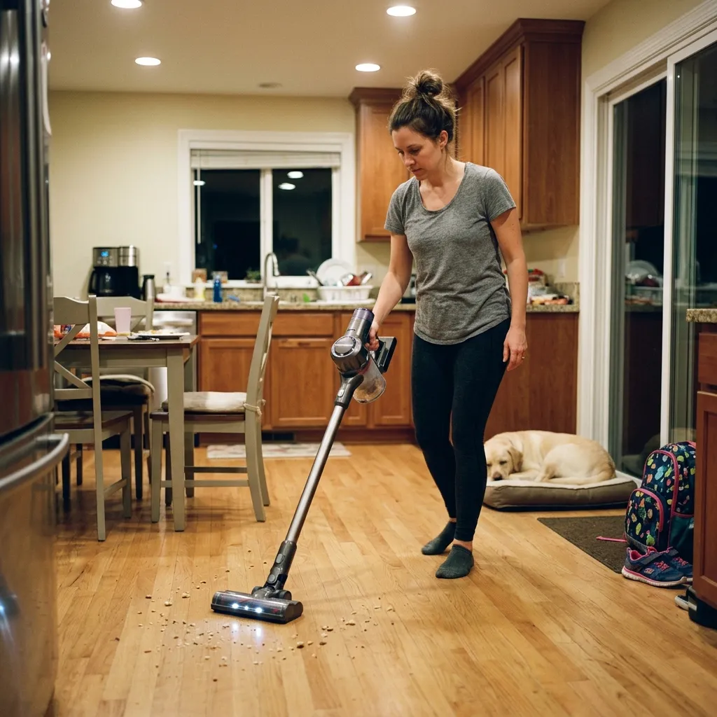 High-Traffic Floor Sweep