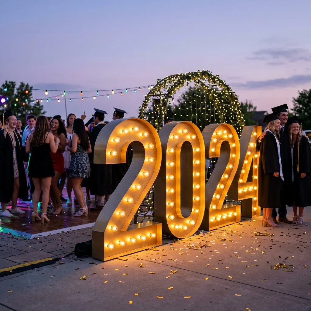 Illumined Marquee Year Numbers
