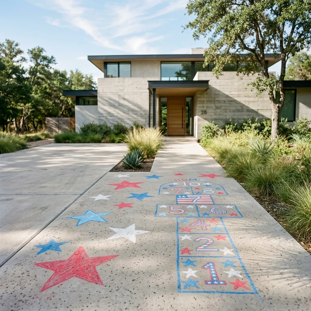 Last-Minute Sidewalk Art