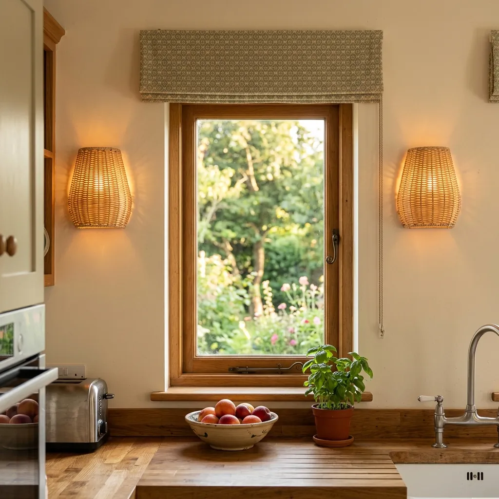 Light-Filtering Woven Sconces