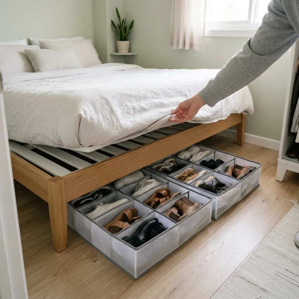 Minimalist Mesh Shoe Organizers