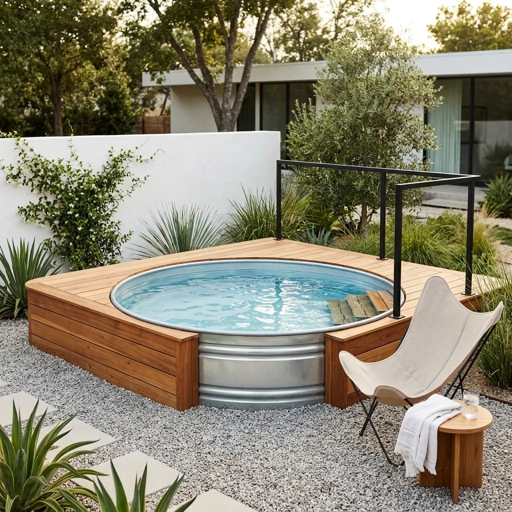 Minimalist Stock Tank Pools