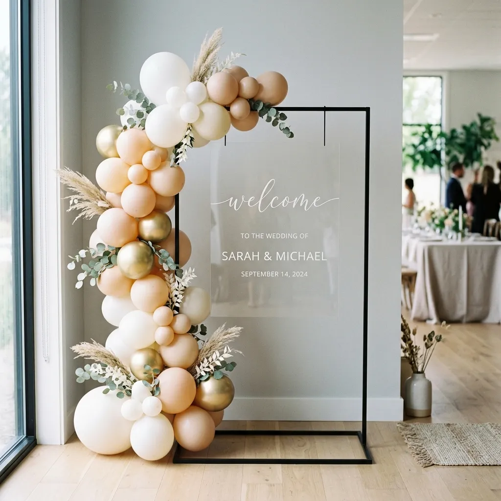 Minimalist Welcome Sign Framing