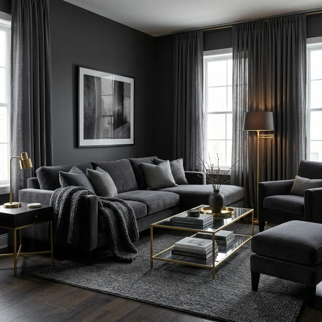 Monochromatic Charcoal Luxury Set