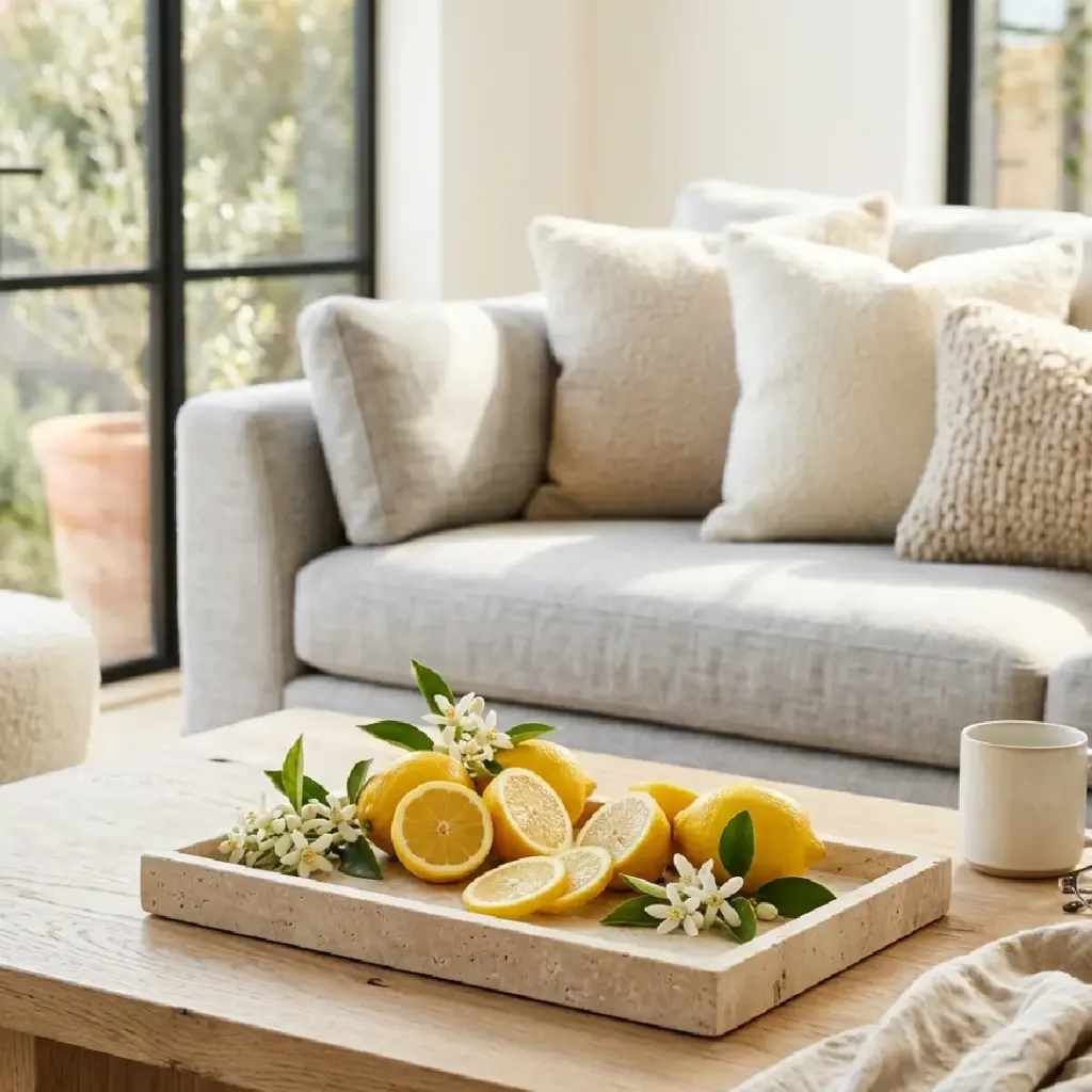 Monochromatic Citrus and Blossom Trays