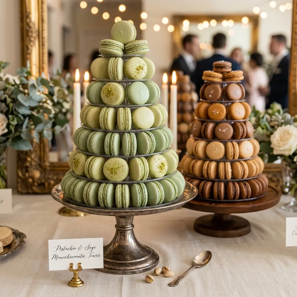 Monochromatic Macaron Pyramids