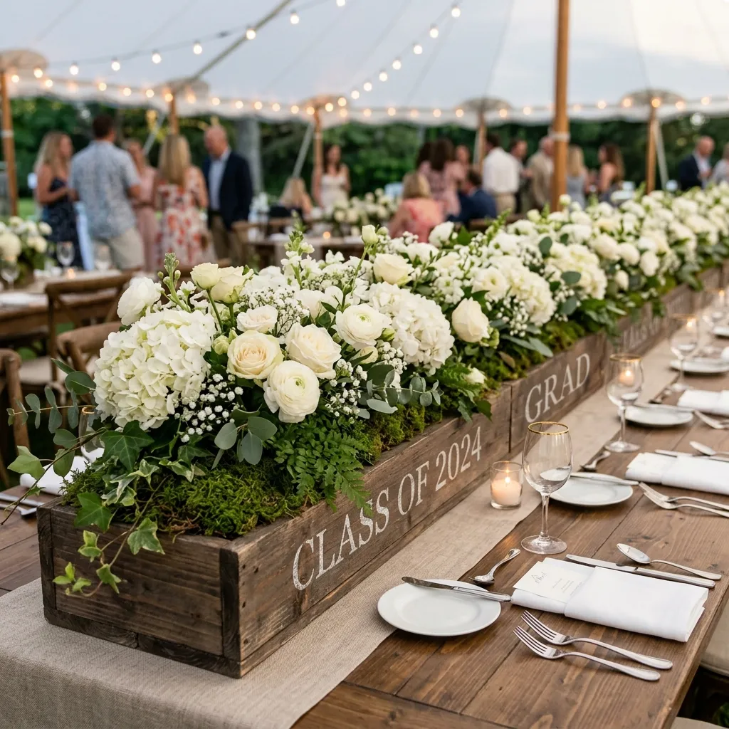 Monogrammed Wood Planter Boxes