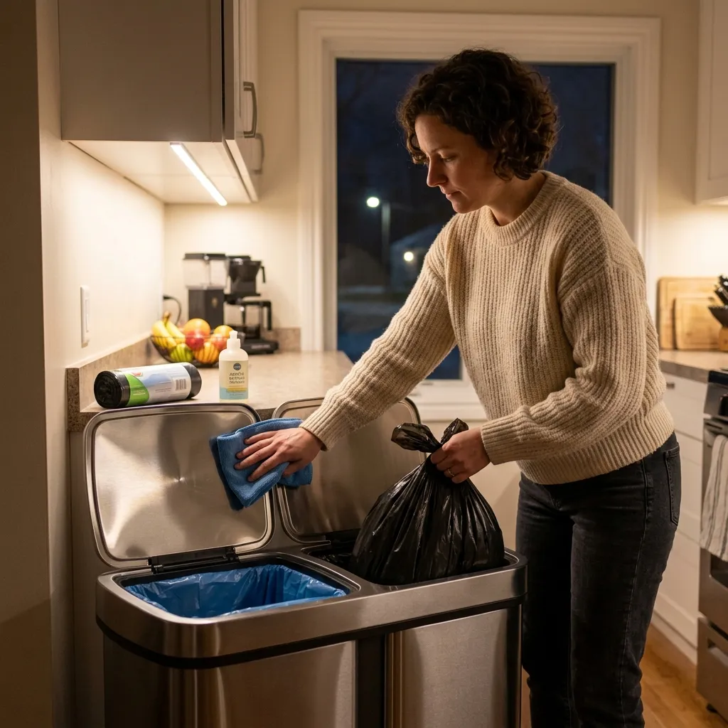 Nightly Trash and Recycling Check