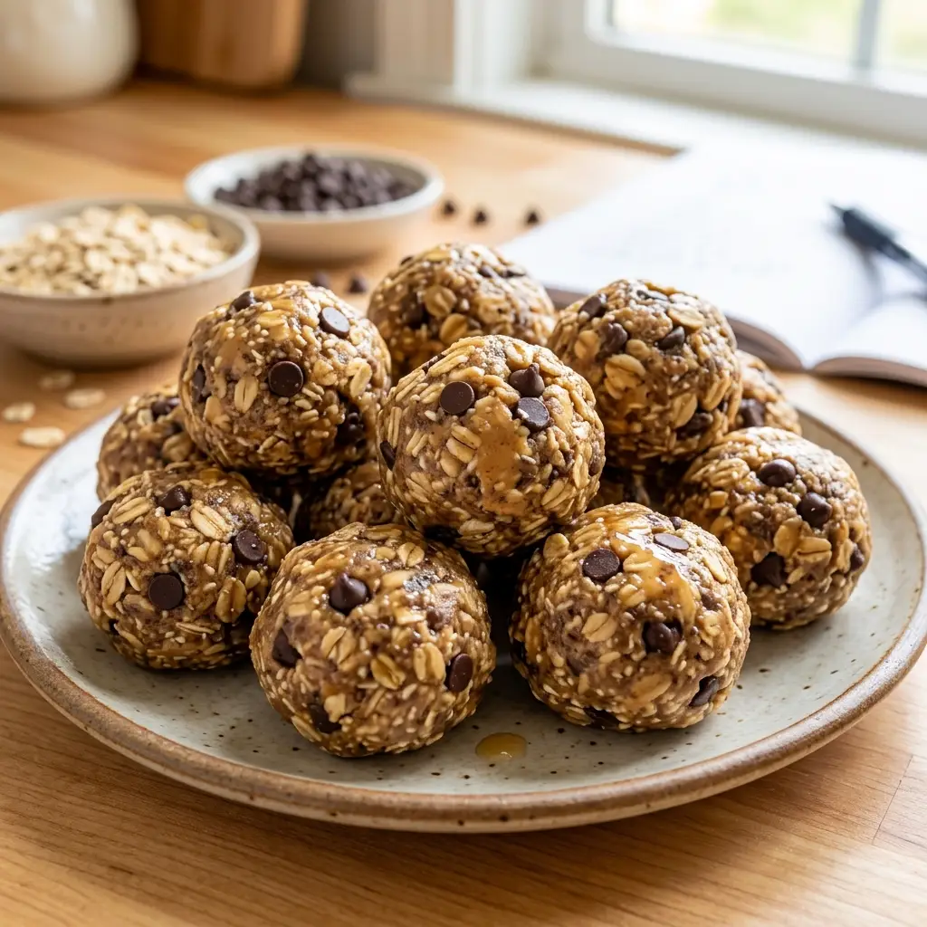 No-Bake Oatmeal Chocolate Chip Energy Bites
