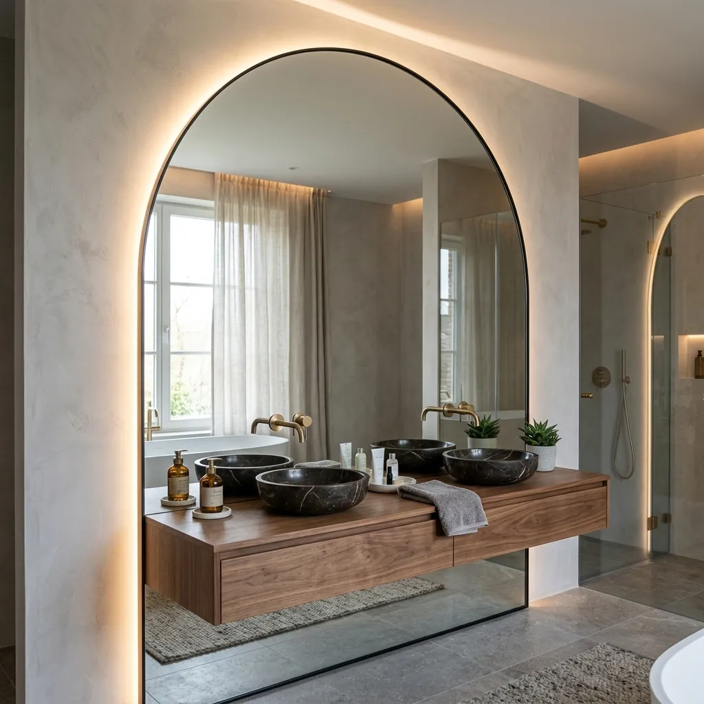 Oversized Backlit Mirrors