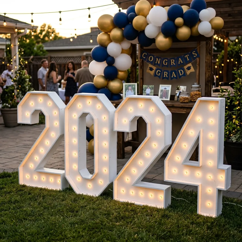 Oversized Foam Board Marquee Years