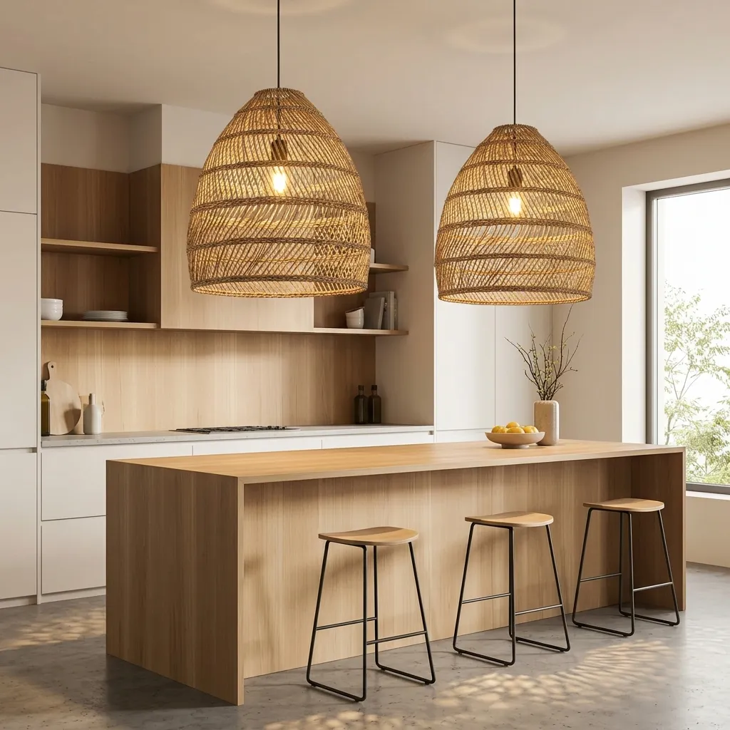 Oversized Woven Pendant Lights