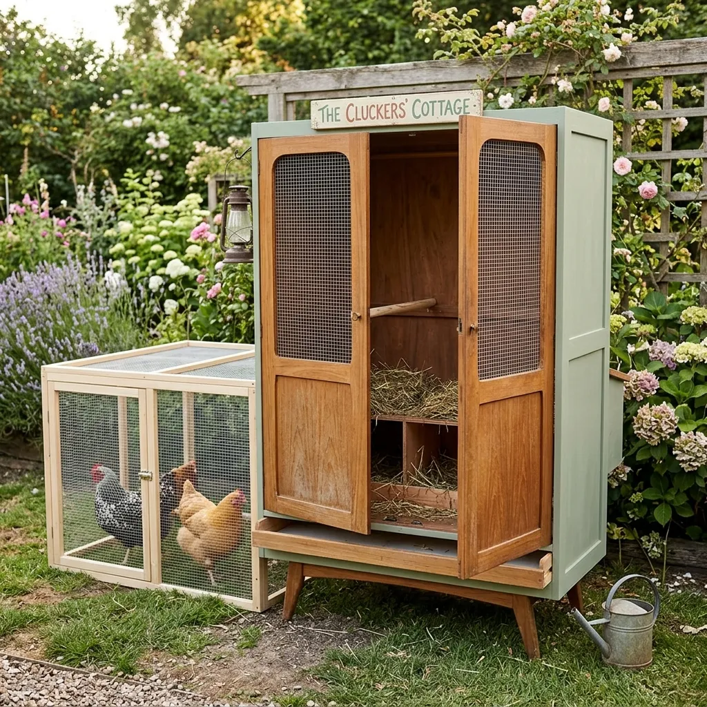 Repurposed Mid-Century Wardrobe