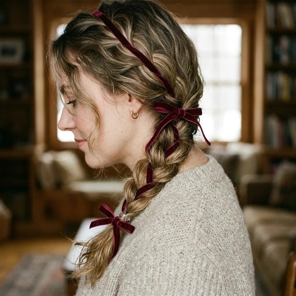 Ribbon-Woven Side Braid