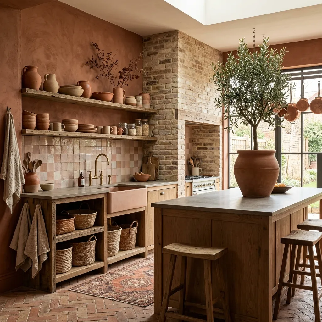 Rich Terracotta and Muted Clay