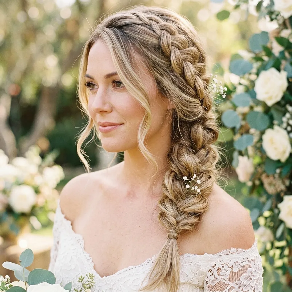 Romantic Side-Swept Braid