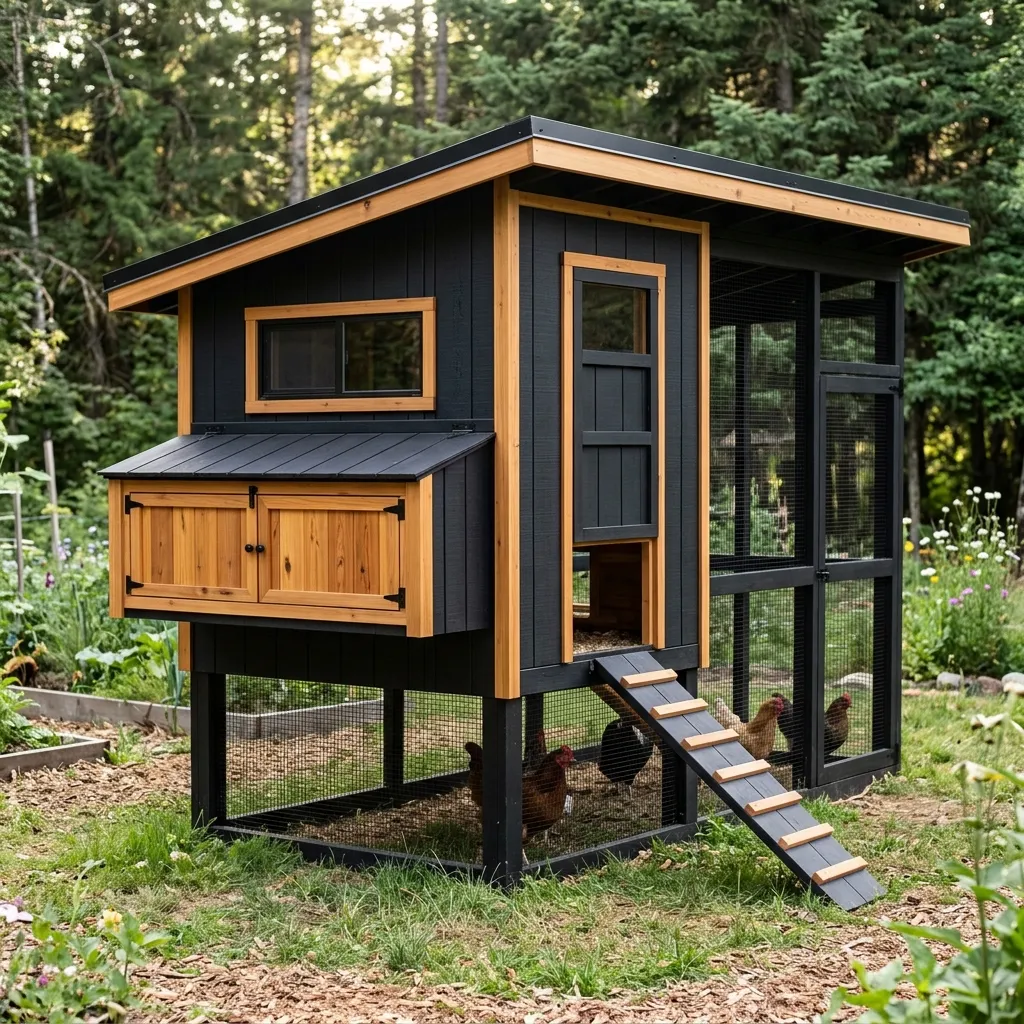 Scandinavian Black Stain and Natural Wood