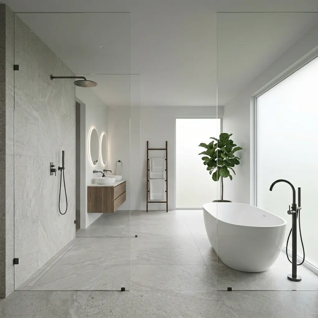 Seamless Wet Rooms and Frameless Glass