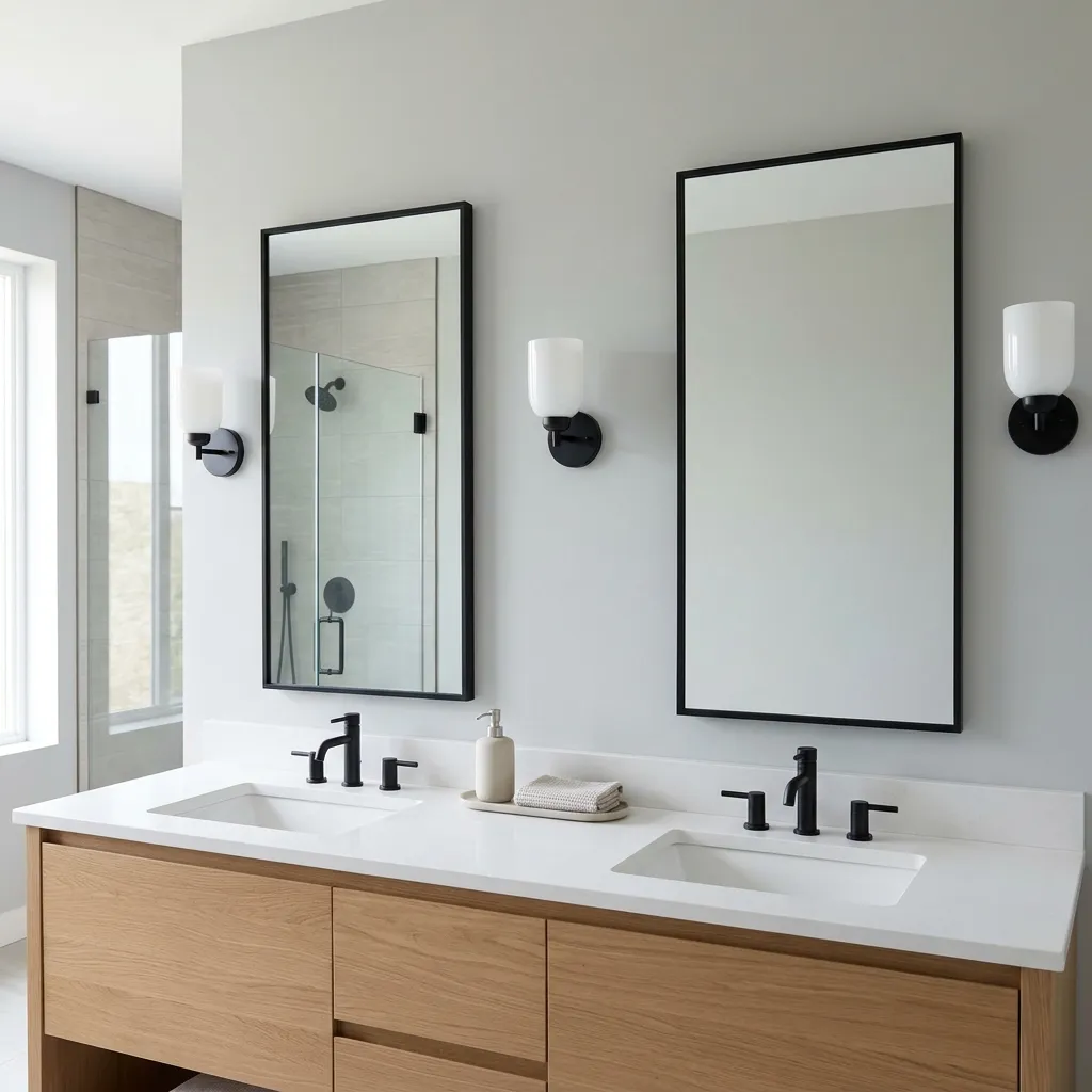 Sizing for Double Vanities and Twin Mirrors