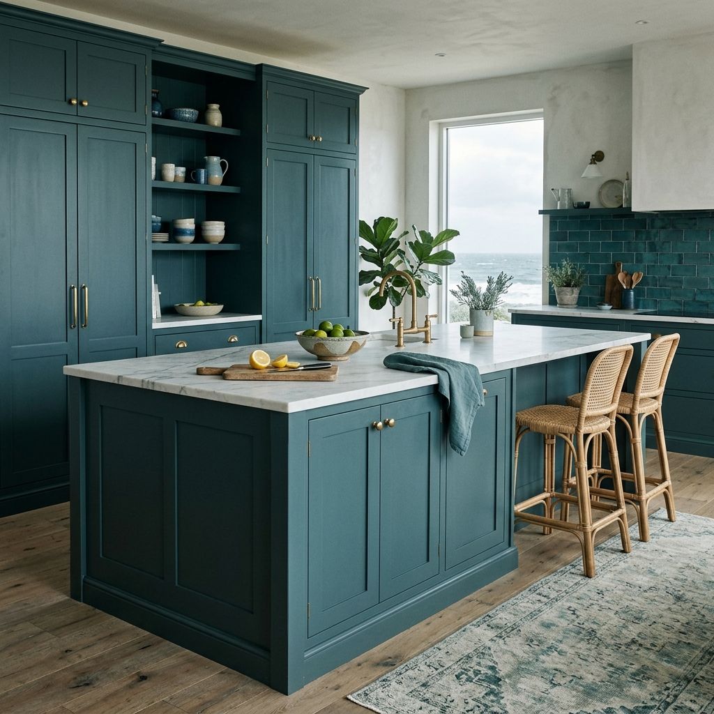 Slate Teal and Deep Aqua