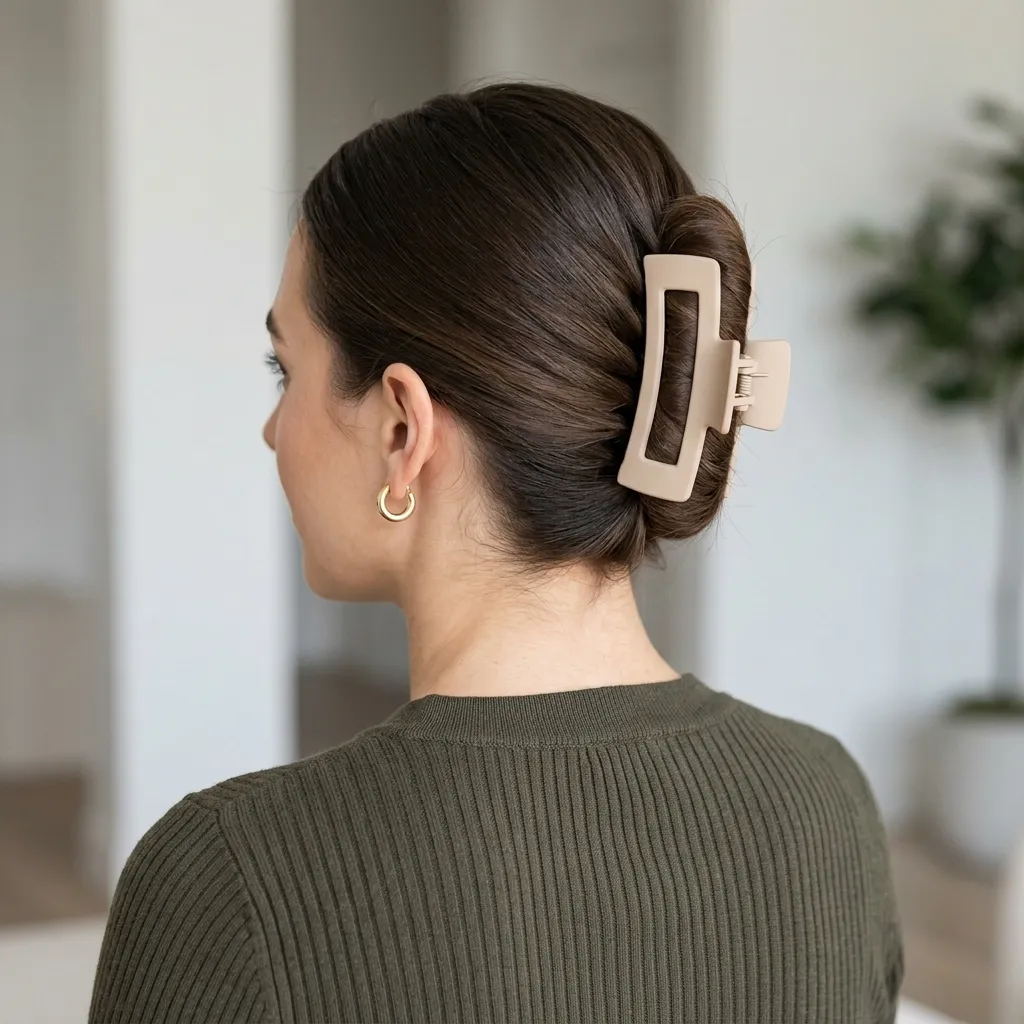 Sleek Claw Clip Updo