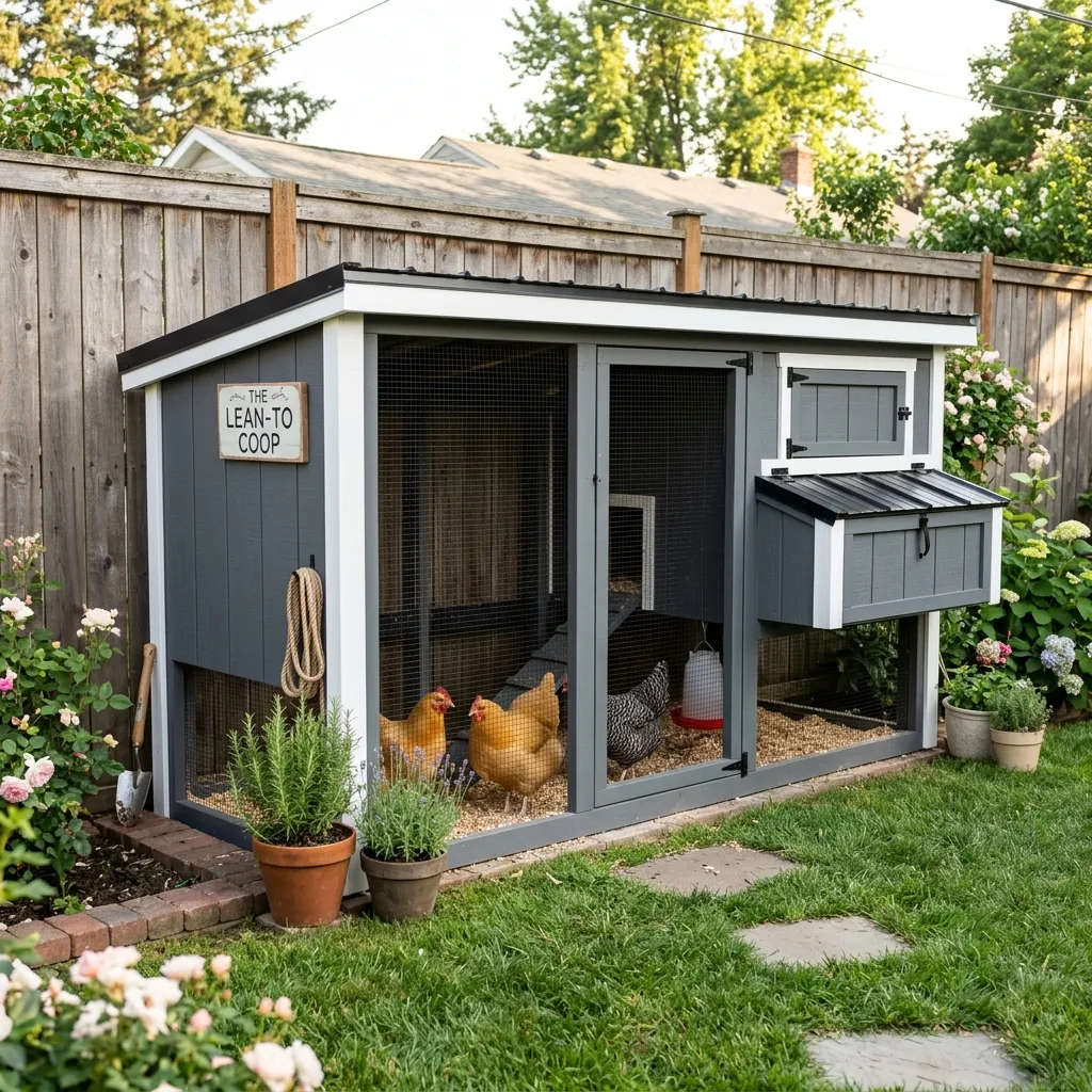 Slim-Line Lean-To Coop