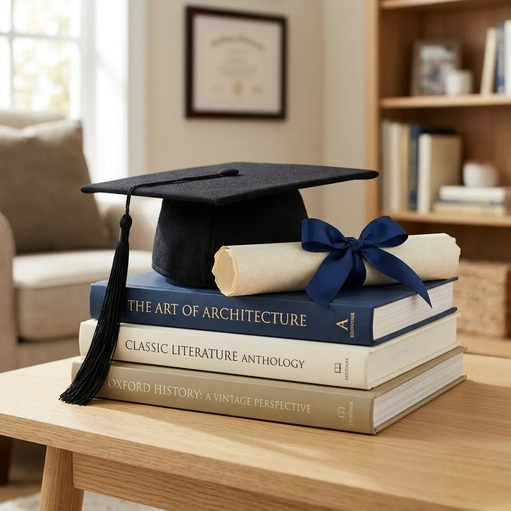 Styled Cap and Diploma Risers