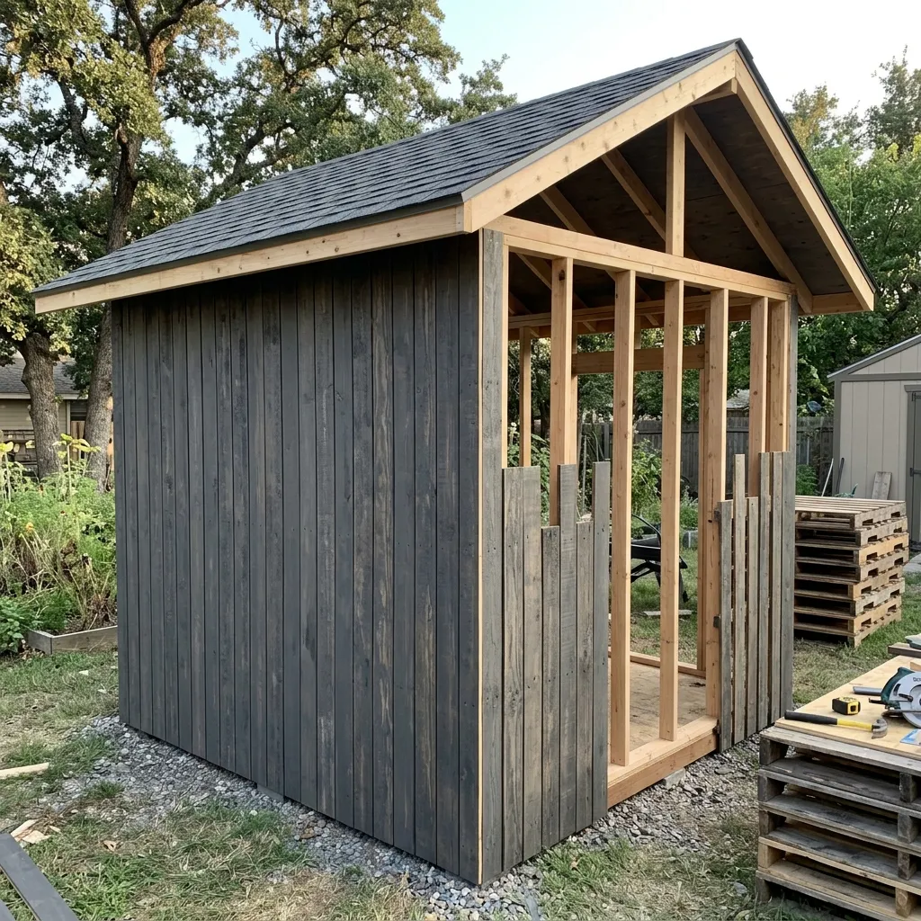 The Covered Pallet Wood Pavilion