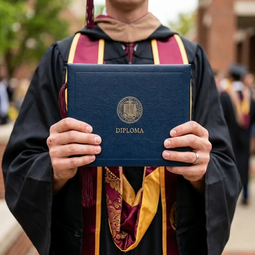 The Detailed Diploma Close-Up