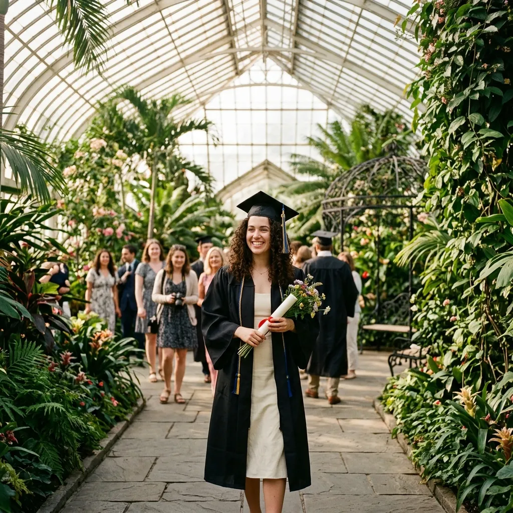 The Dreamy Greenhouse or Botanical Garden