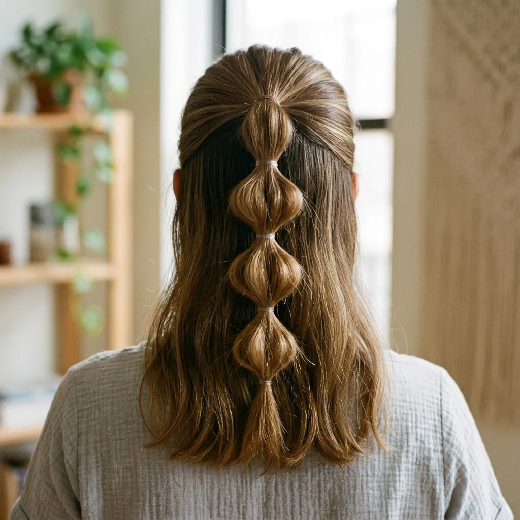 The Effortless Bubble Braids