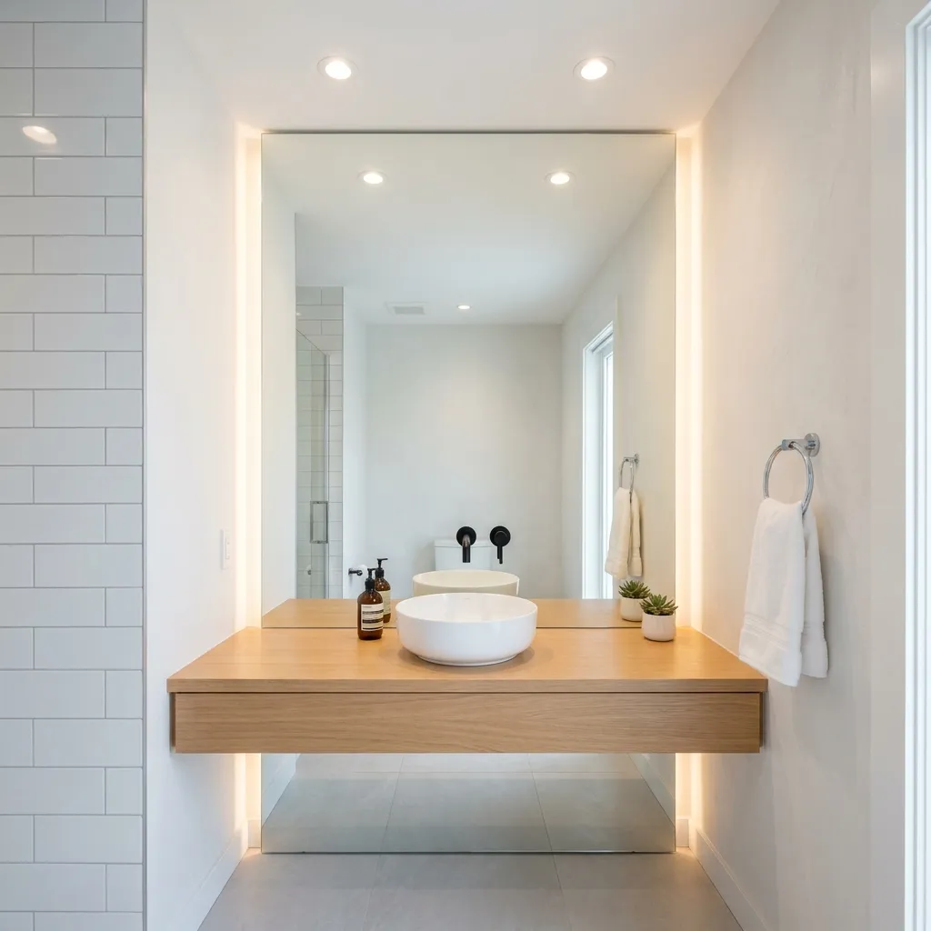 The Grand Frameless Look for Small Spaces