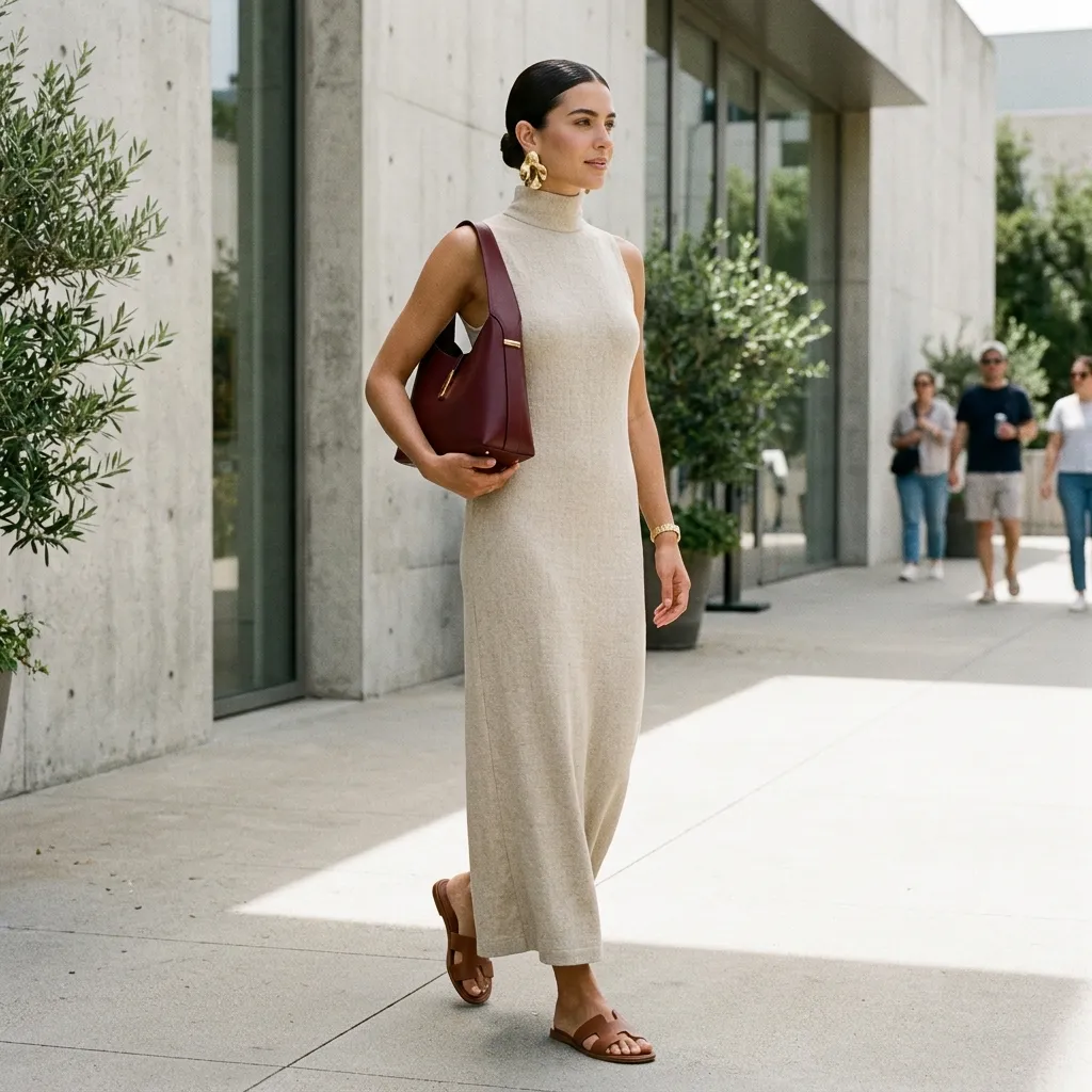 The Minimalist Column Dress